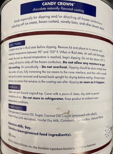 Ice Cream Cone Dip, #10 can, Kalva brand