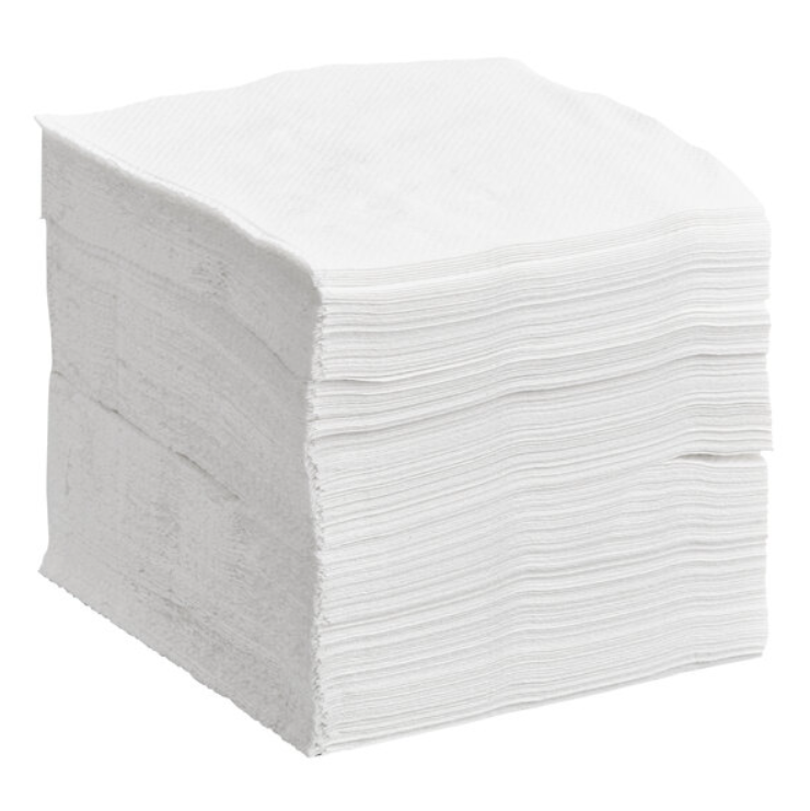 Beverage Napkins, 1 ply, White