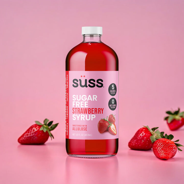 Süss Sugar Free Strawberry Syrup, 2 Pack