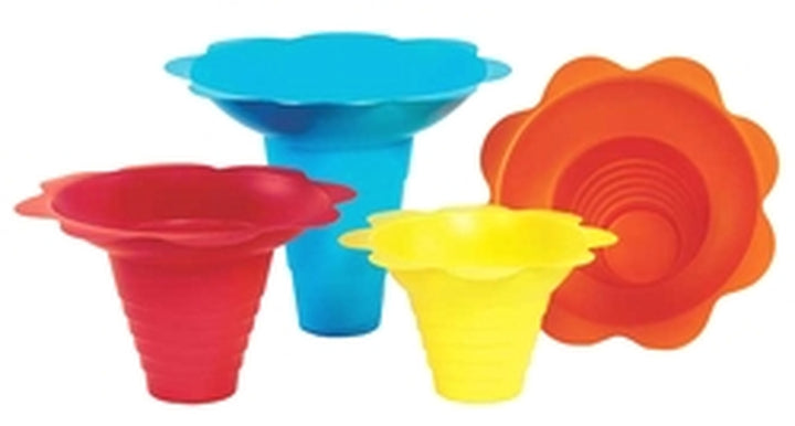 Flower-Shaped Sno-Cone Cup, 8 oz., 100/Sleeve, One Color Per Sleeve