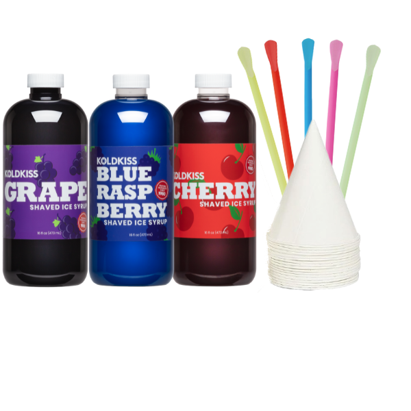 Shaved Ice Syrup-Three Flavor Value Pack