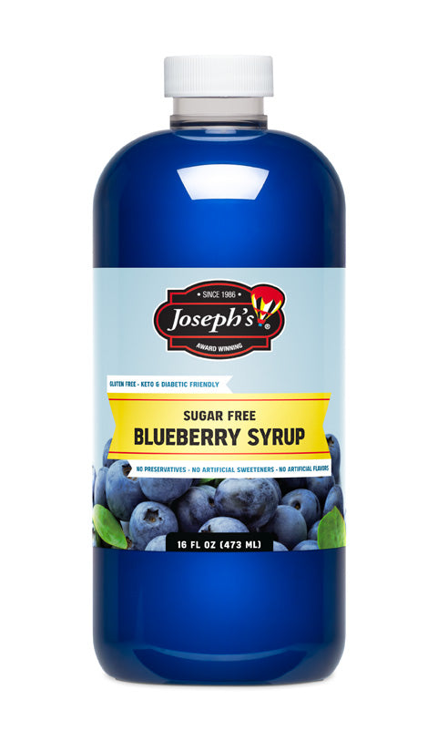 Joseph's Blueberry Syrup, 16 oz Plastic Bottle