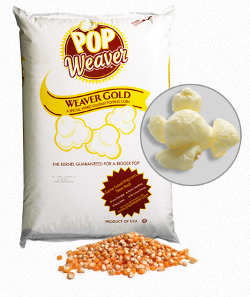 Weaver Gold Butterfly Popcorn, 50# Bag