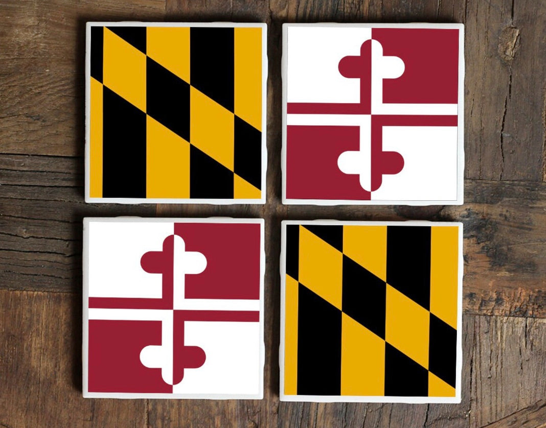 Maryland Flag Coasters (Set of 4)